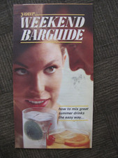 YOUR WEEKEND BARGUIDE by Southern Comfort Corp 100 Proof Liqueur UNDATED VINTAGE