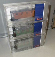 Roco H0e 34063  34064 Schmalspur, 3x Personenwagen, Waldbahn, Feldbahn, _ NEU