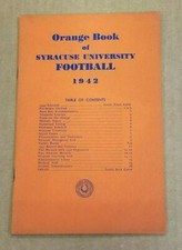 SYRACUSE UNIVERSITY COLLEGE FOOTBALL MEDIA GUIDE - 1942 - VERY RARE