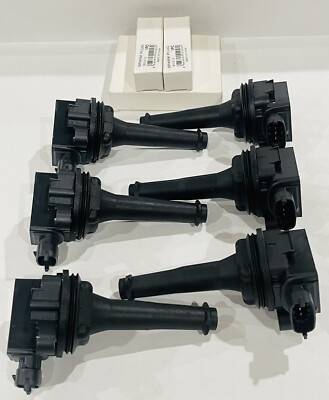 6-Pack ignition Coils + Spark Plugs For Select Volvo C70 S70 XC70 XC90 S60