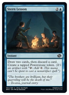 Magic the Gathering - Stern Lesson - BRO-EN064 MtG NM