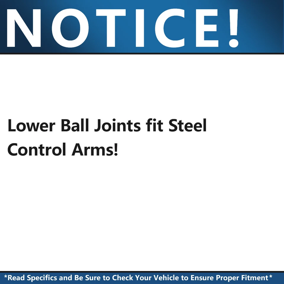 4pc Front Upper Control Arm Lower Ball Joint for Cadillac Escalade ESV Avalanche - Image 2 of 4