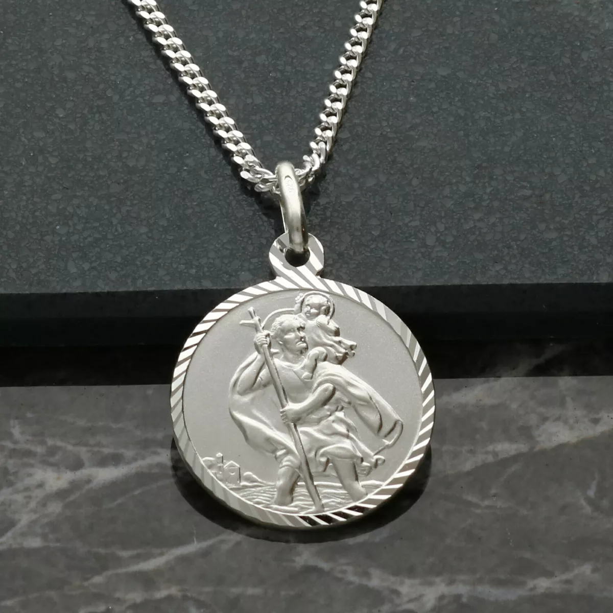Sterling silver shop st christopher