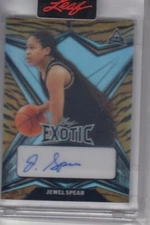 2022 Leaf Exotic Jewel Spear RC AUTO #BA-JS3 Prismatic Tiger #d 1/15