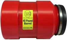 MJR Tumblers' 2.75 gal 40lb rock tumbler barrel w internal fins inside