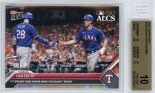2023 TOPPS NOW MLB #1033 EVAN CARTER WORLD SERIES ROOKIE - BGS PRISTINE 10