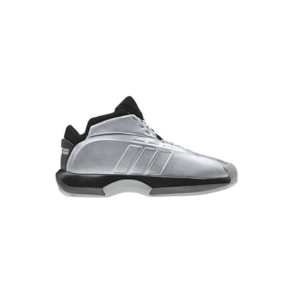 adidas Crazy 1 Metallic Silver Gray Black Mens Basketball Shoes
