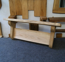 Scaffale corto stile moderno decorativo rovere | 76 cm | ripiano rovere, mobile rovere