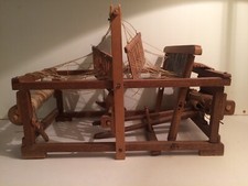 Antiker Kinderwebstuhl aus Holz guter Zustand Handwerk 