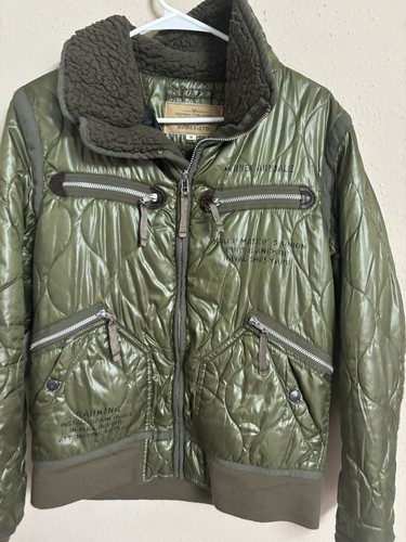 Avirex Jacket Nylon Polyester Brown Size Medium - Picture 6 of 14
