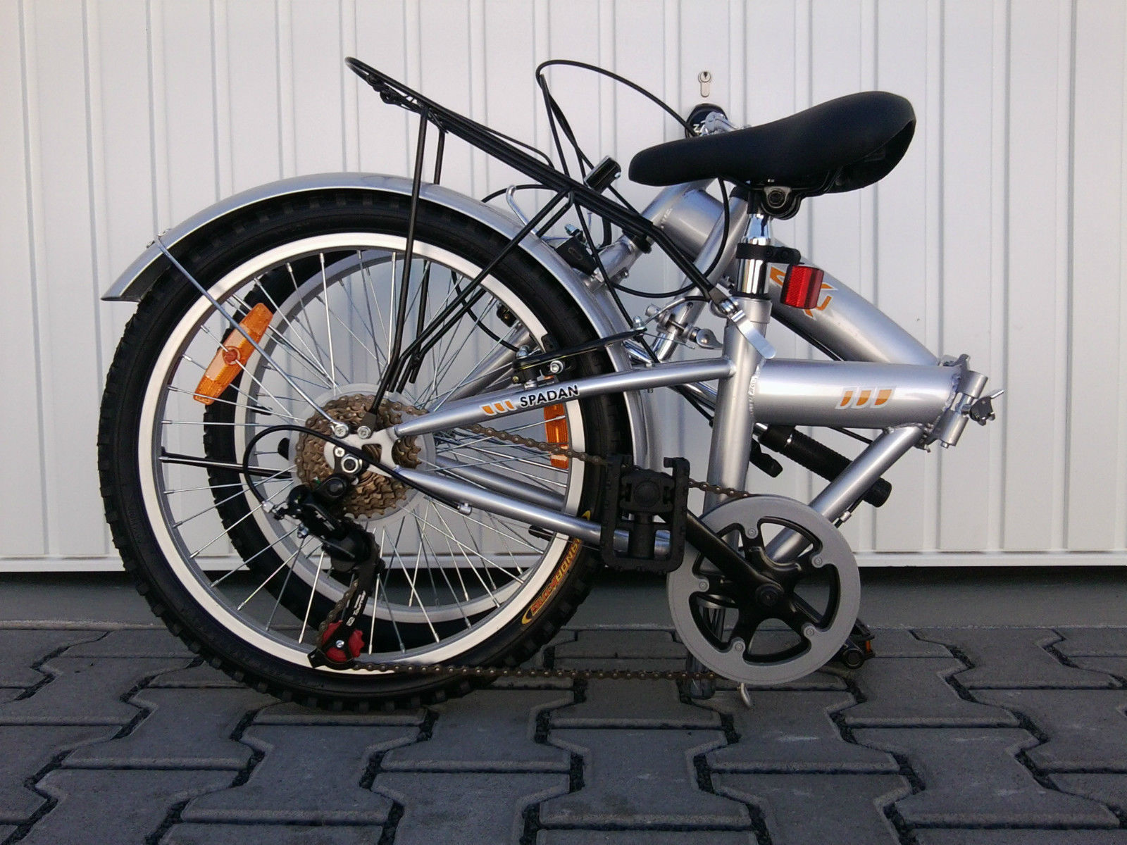 JJsdwin 20 Zoll Klappfahrrad - 6-Gang Falrad Für Erwachsene 1,40-1,90m