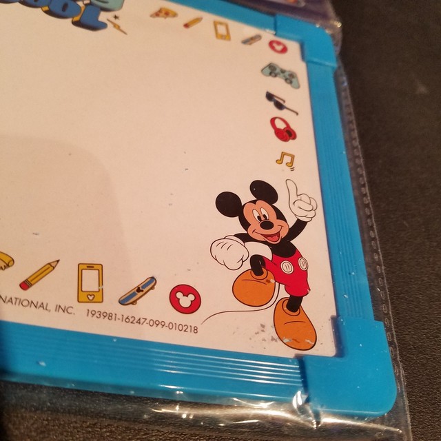 Disney DryErase Board Mickey Mouse Friends Kids Blue DoubleSided