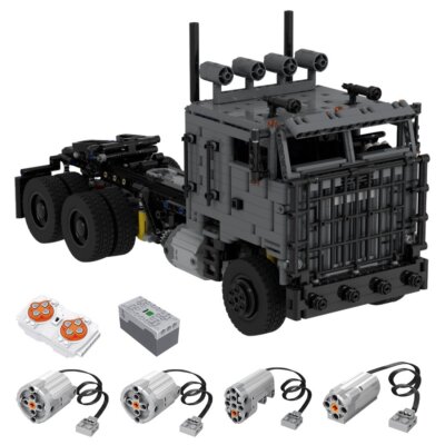 Custom MOC-104162 Sci-tech RC Cabover (1664 Parts) Toys Gift for Christmas