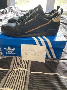 adidas continental 80 black red green