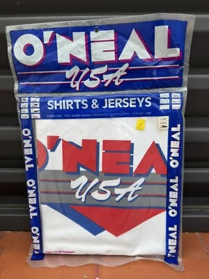 Motocross Jersey O'Neal Racing USA Vintage 80 90 Supercross Sealed In Package S - Imagen 1 de 4