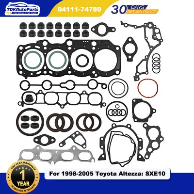 For Toyota Altezza 3SGE BEAMS Engine Overhaul Gasket Kit 04111-74780 98-05 SXE10