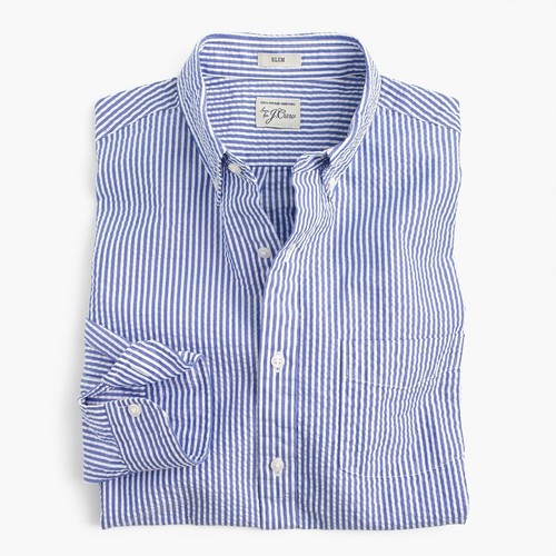 J.Crew Seersucker Shirt in Classic 