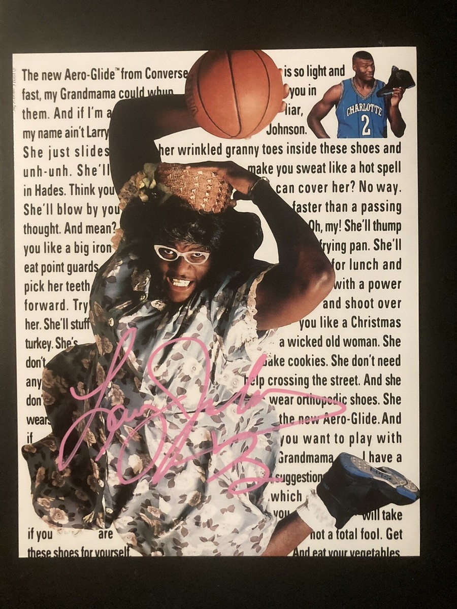 Grandmama Larry Johnson AUTOGRAPH 8x10 w/ COA Hand SIGNED