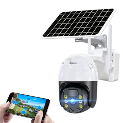 Solar Security Camera Outdoor Home 3MP Wifi Wireless IP Cam PTZ CCTV