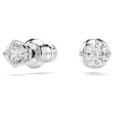 ピアス SWAROVSKI Stilla Attract Round Stud Earrings 5408436 Swarovski Stilla Attract Round Cut Rhodium Plated Zirconia