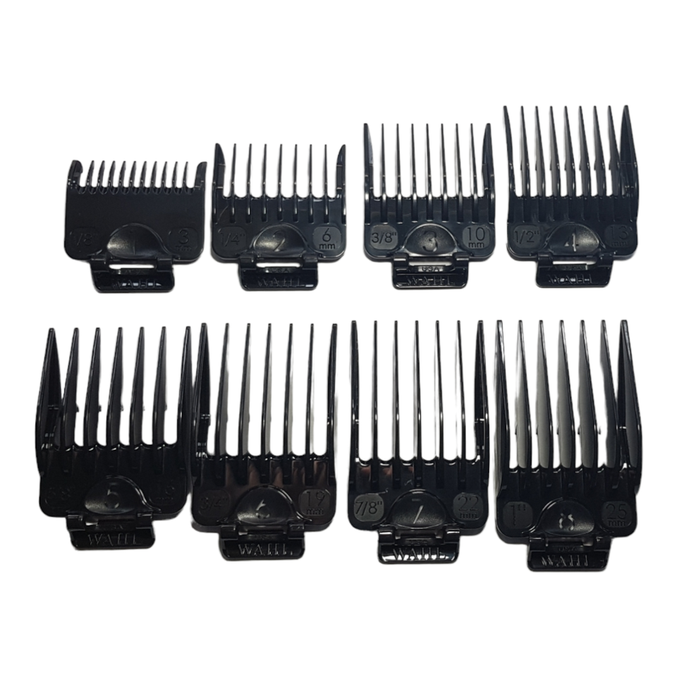 Genuine Wahl Clipper Guide Comb Guard Set 1 to 8 1/8th inch 3mm 1