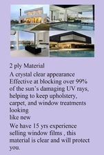 Window Film 99% UV  Protection Fade Control Clear Ceramic 24 " x 15' Intersolar®