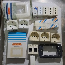 FRUTTI GEWISS SYSTEM BIANCA ORIGINALE PRESA PLACCA SUPPORTO PULSANTE RJ11 SCHUKO