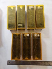 Lot of 7 yellow orange tdc selectray specimen trays