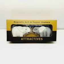 Elephant Salt & Pepper Shakers Hand Painted Ceramic Kitchen Decor Shakers