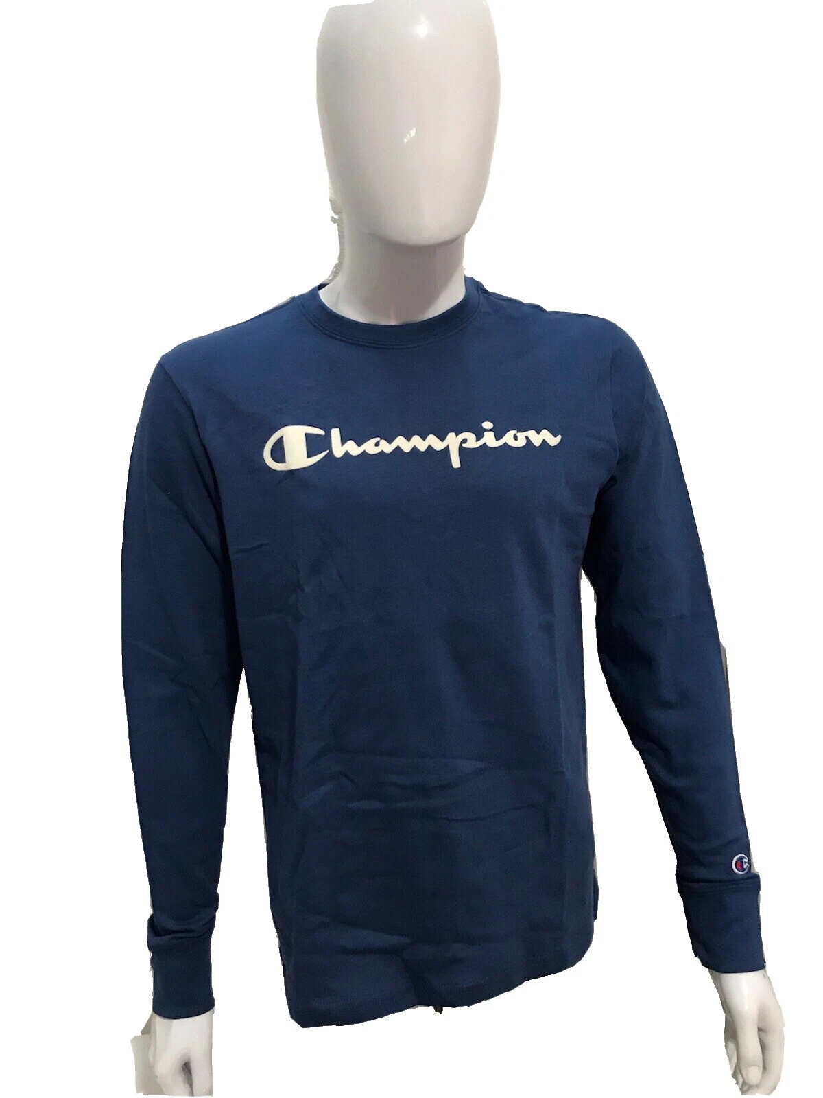 Champion Regular Size S Long Sleeve Solid T-Shirts for Men