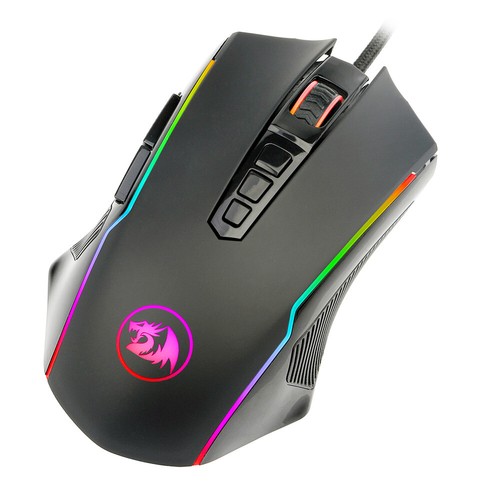 Redragon Wired Gaming Mouse 9 Programmable Macro Buttons & Fire Button 8000 DPI