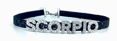 Star Sign Scorpio Horoscope choker necklace Astrology Crystal Diamond Necklace