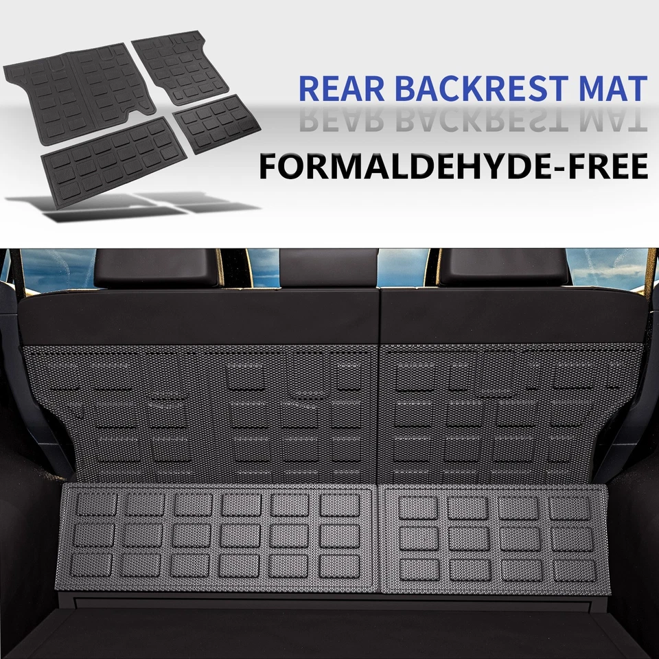 Cargo Mat Backrest Mats Anti-Slip Trunk Cargo Liners For 2013-2018 Toyota RAV4 Foto 2 de 4