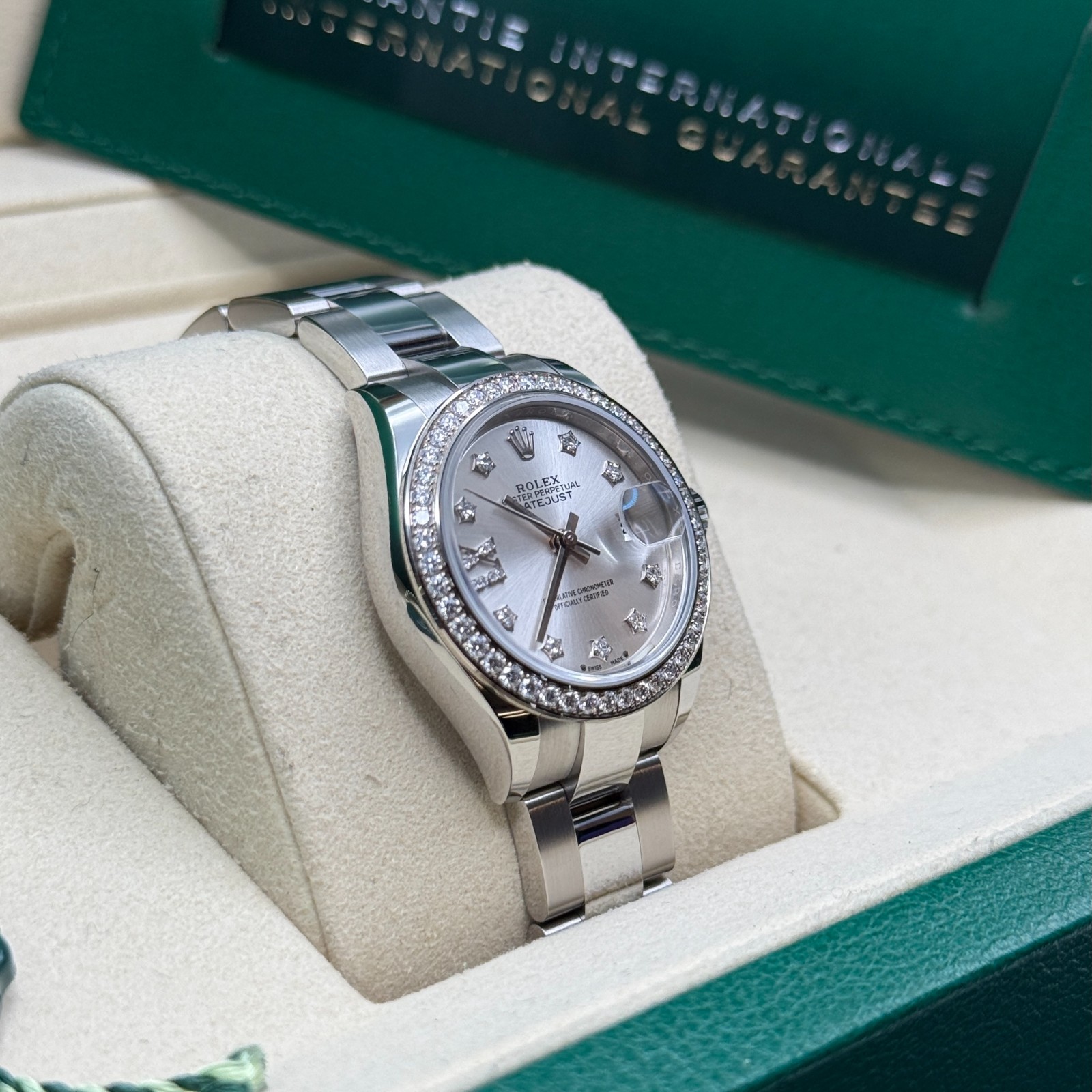 Rolex Lady-Datejust NEW 2026 Silver Star Diamond Dial Steel Diamond Bezel Oyster image 2