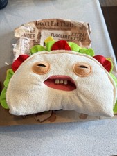 New Fuggler Fuggalicious Wacko Taco 9" Plush Food Ugly Funny Realistic Teeth
