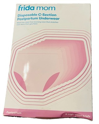 NIB Frida Mom Disposable C-Section Postpartum Underwear Regular Size 8ct