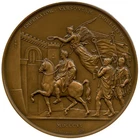 FRANCE 1806 NAPOLEON I ENTRY INTO WARSAW POLAND MODERN BRONZE MEDAL 68MM 160G