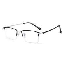 VIEWBETTER Titanium Reading Glasses Semiframe...