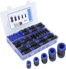 80 Pack Quick Connect Air Hose Fittings Straight Push Connector Fittings Set