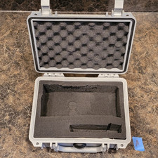 Pelican 1150 Plastic Protective Case Gray Silver W/ Foam Airtight unit A 