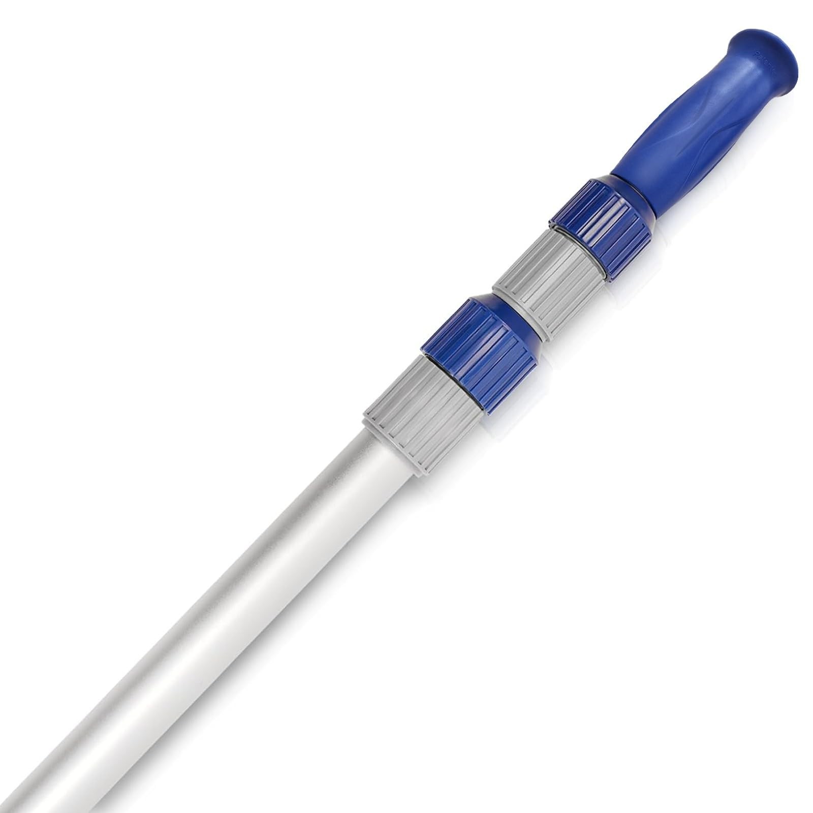 15 FT Telescopic Pool Pole - Adjustable 3 Piece Aluminum Pool Skimmer Pole fo...
