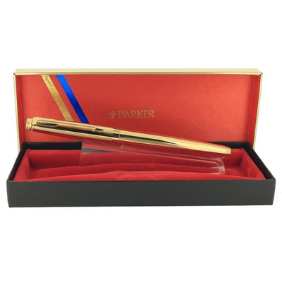 #ad #ad NEVER INKED 1978 PARKER 75 IMPERIAL 14K FINE NIB FOUNTAIN PEN NEW IN BOX $295.00