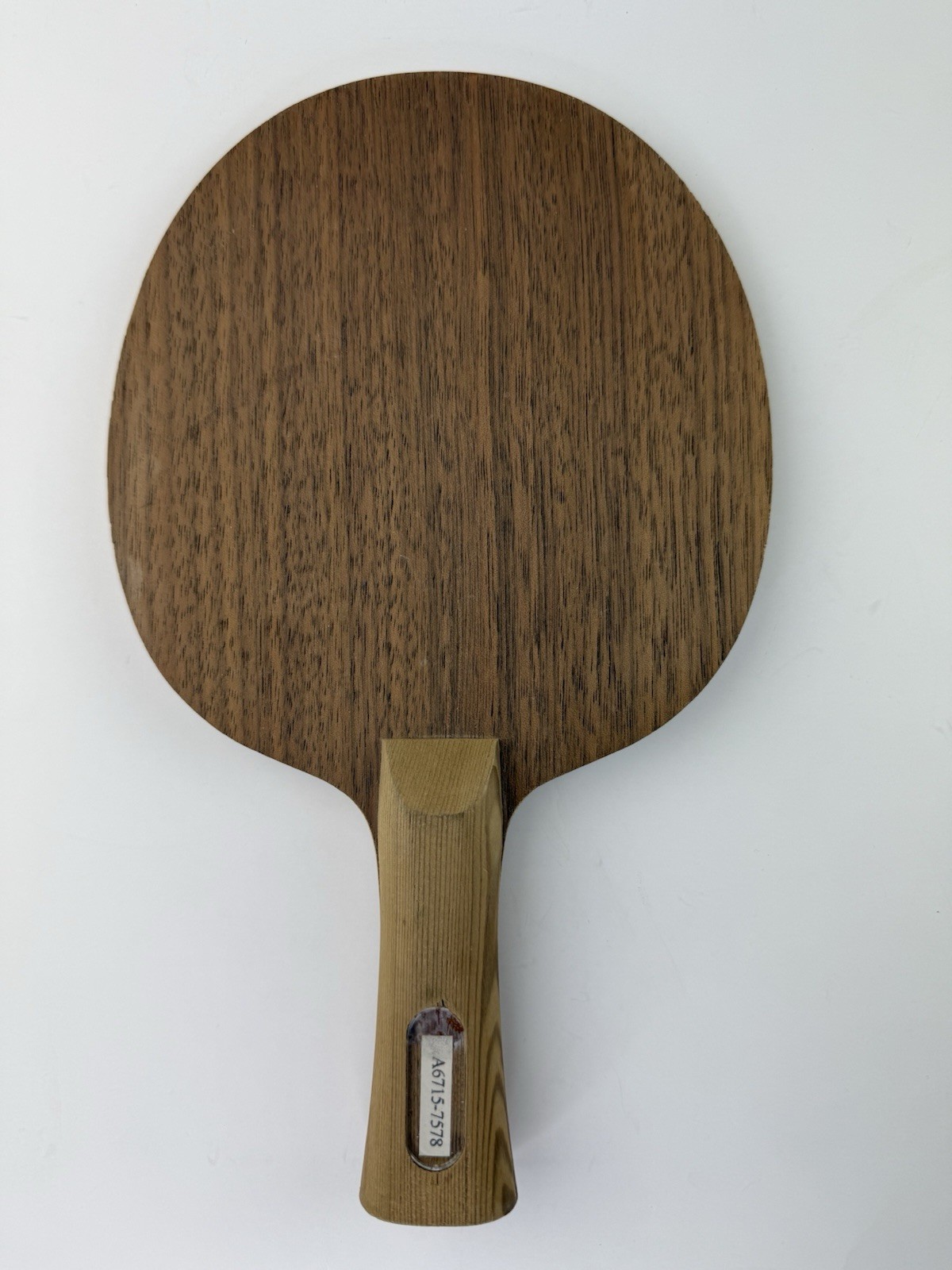 Vintage 5-Ply Offensive Table Tennis Blade Prototype Sample 76g Walnut Face