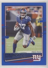 2020 Panini Donruss Press Proof Blue Sterling Shepard #185 0f2i