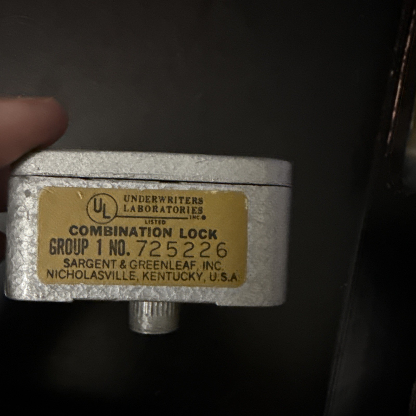 Sargent & Greenleaf Series Combination Lock