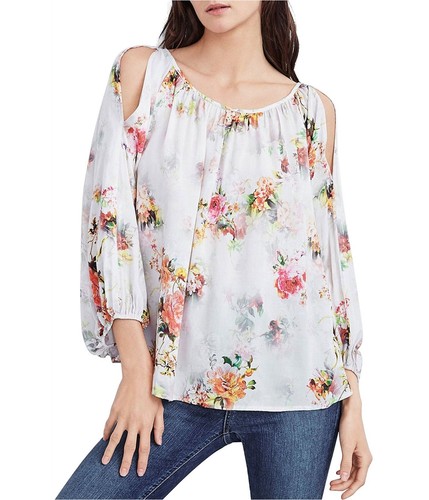 Velvet Womens Vivien Cold Shoulder Knit Blouse, Pink, X-Small