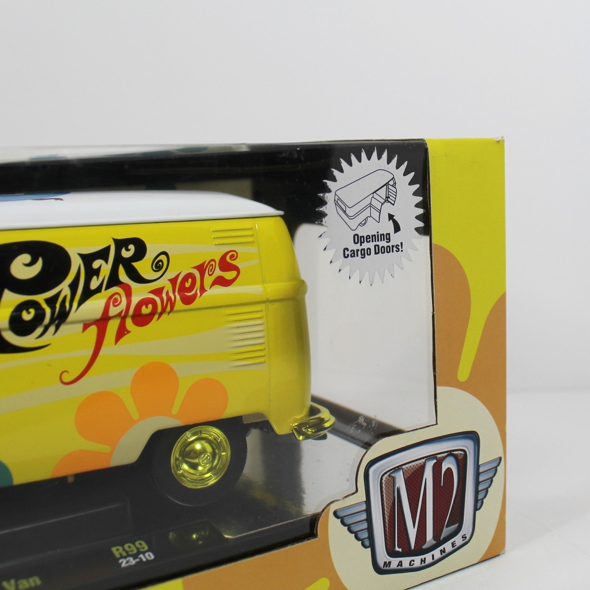 M2 Machines 1960 VW Delivery Van Chase (Yellow) 1:24 - Hurst R99