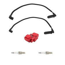 LABLT Ignition Coil & Spark Plug w/Wire Cap For Polaris RZR S 800 2011-2014