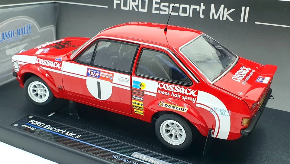 Sun Star 1/18 Scale Diecast 4446 Ford Escort MK2 RS 1800 Winner Welsh Rally 1975 - Image 2 of 4