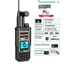 Quansheng TK11 8 Two Way Radio AM SSB FM NOAA 10W Walkie Talkie Magic Voice